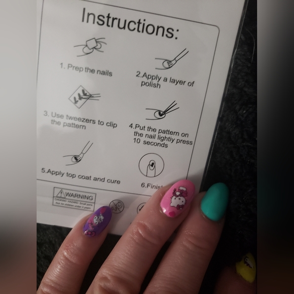 BRAND NEW SANRIO CINNAROLL NAIL DECALS - Picture 5 of 5